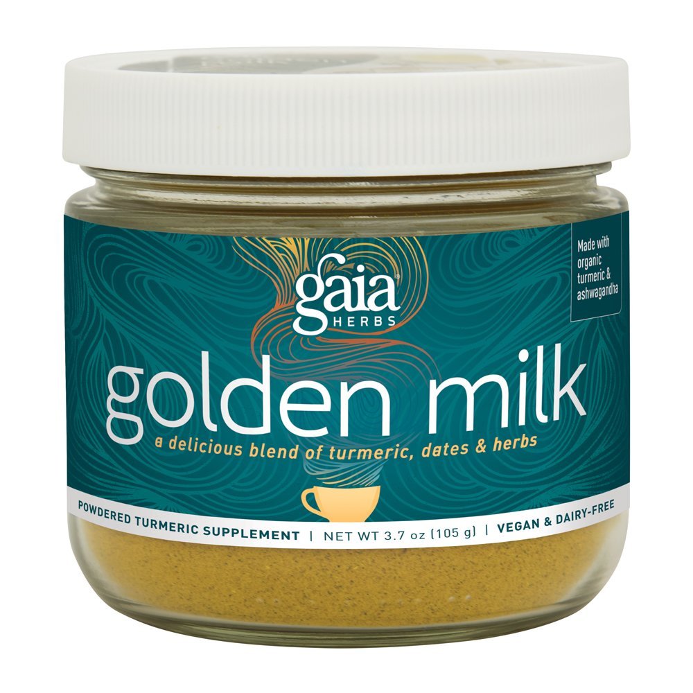 Gaia Herbs Golden Milk Poudre - Supplément végétalien de soutien au stress