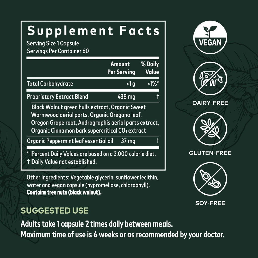 Gaia Herbs Microbiome Cleanse - 60 capsules végétaliennes liquides Phyto-Caps (pour 30 jours)