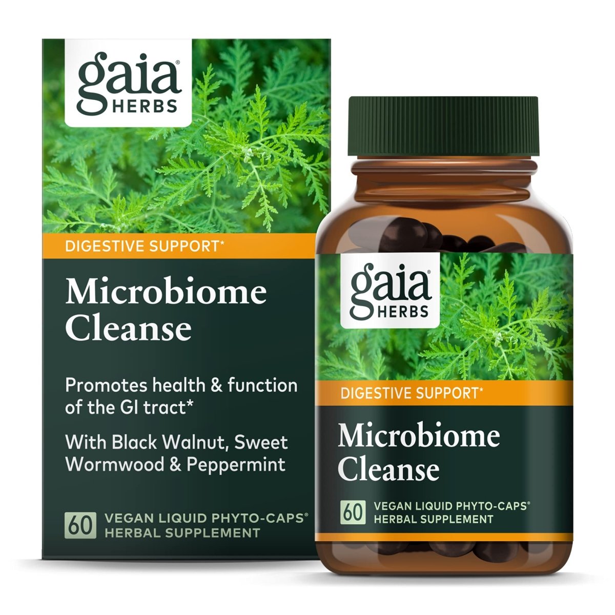 Gaia Herbs Microbiome Cleanse - 60 capsules végétaliennes liquides Phyto-Caps (pour 30 jours)