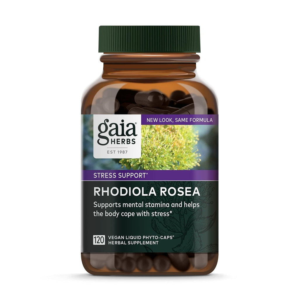 Gaia Herbs Rhodiola Rosea - 120 capsules liquides végétaliennes Phyto-Caps (pour 60 jours)