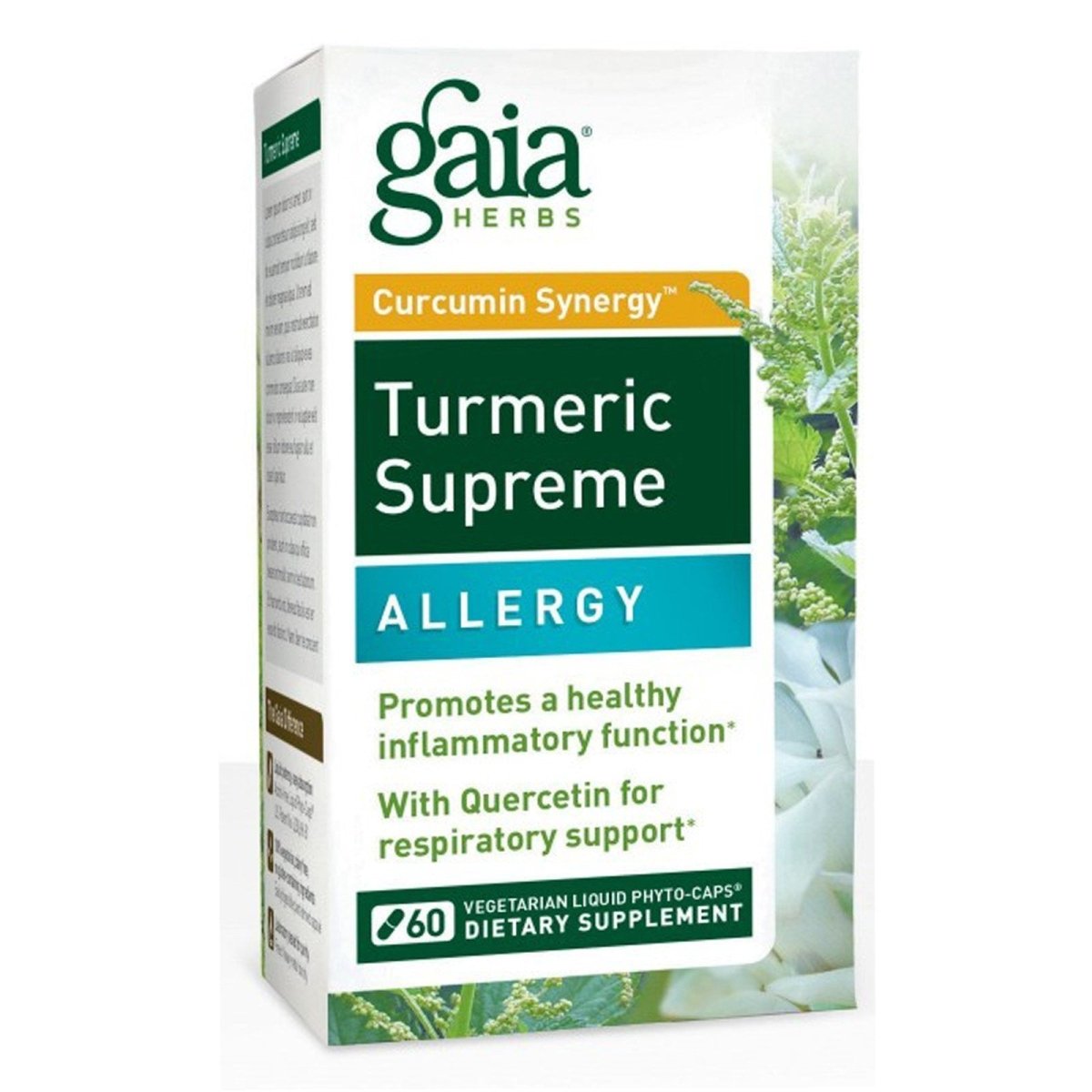 Gaia Herbs. Curcuma Suprême. Allergie. 60 Comprimés.