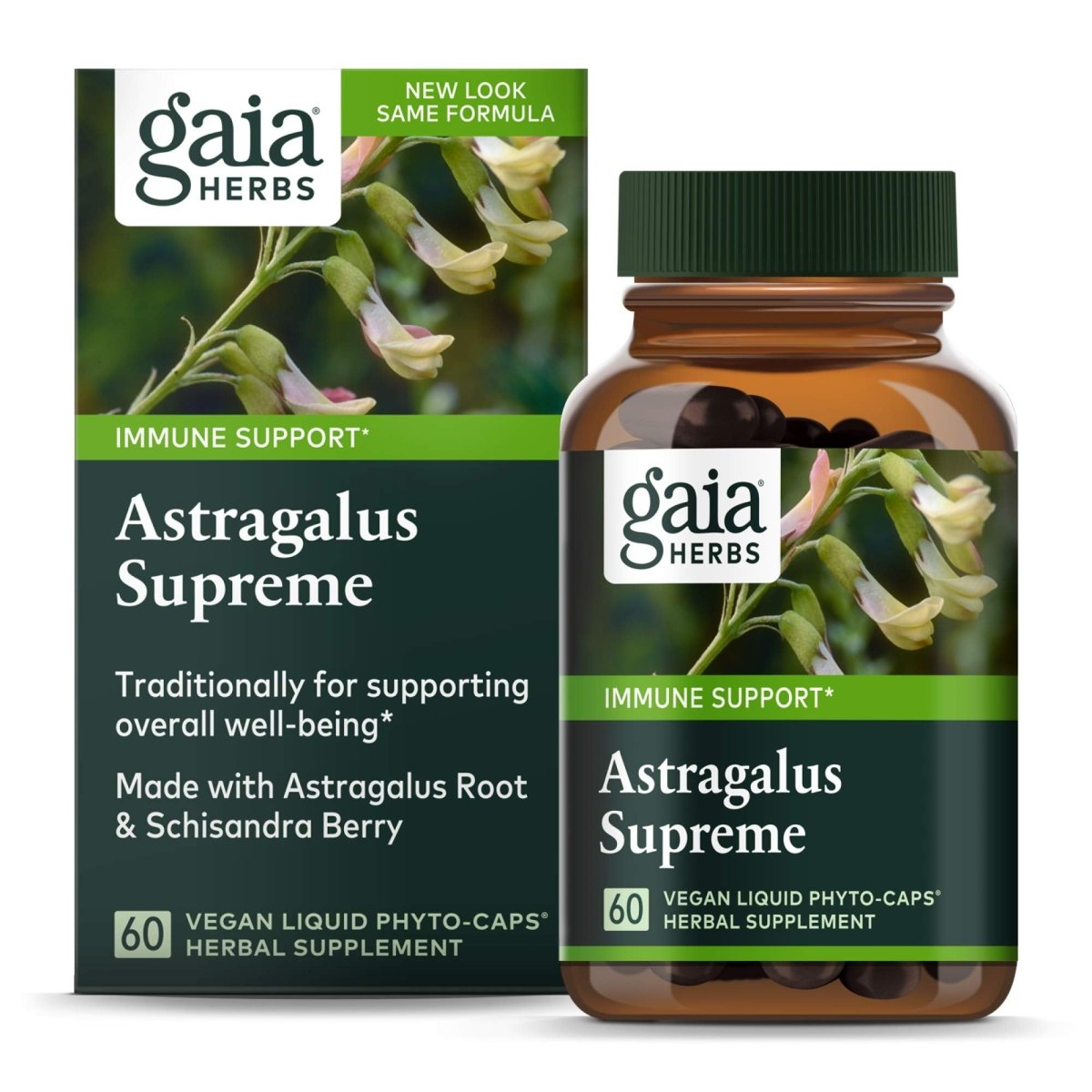 Gaia Pro Formule Immunitaire 3-en-1 (Astragalus Supreme) - 60 Phyto-Caps liquides végétaliennes