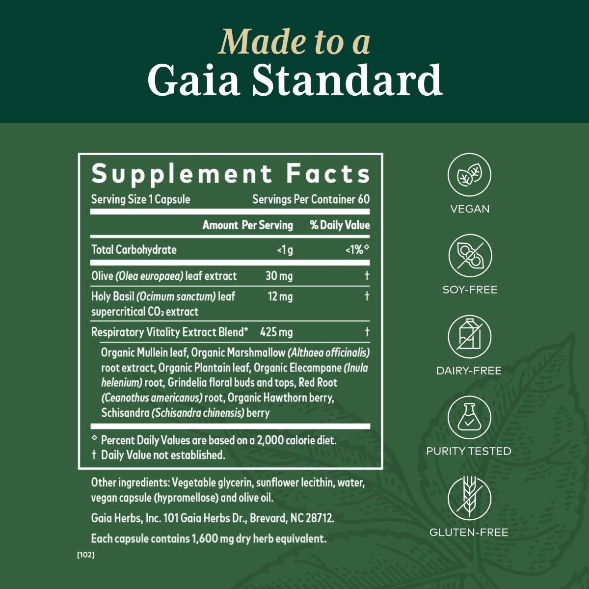 Gaia PRO Formule quotidienne pour les poumons