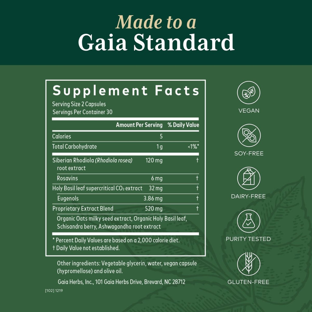 Gaia PRO Daytime HPA - 120 Phyto-Capsules Liquides Végétaliennes (60 Portions)