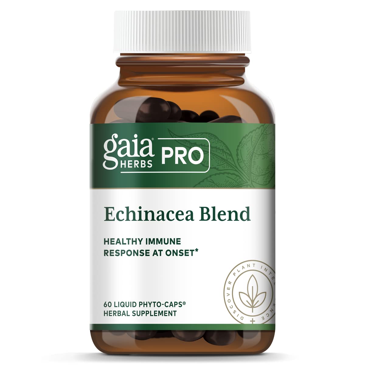 Gaia PRO Echinacea Blend - Immune Support Supplement - 60 Vegan Liquid Phyto-Capsules (30 Servings)