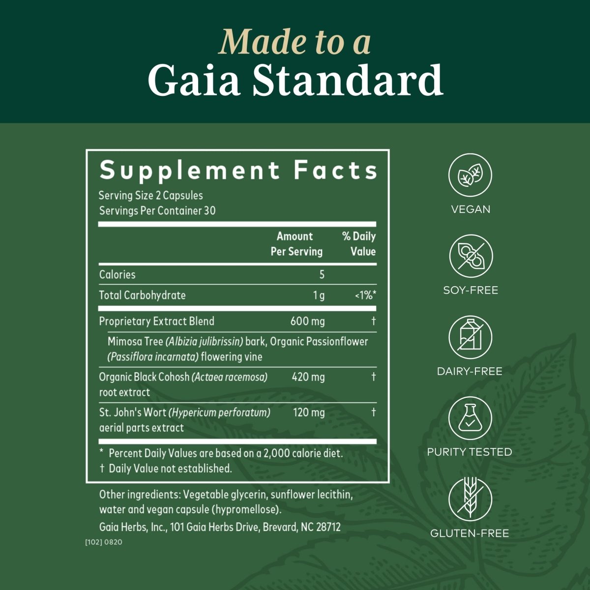 Gaia PRO Female Hormone Formula PM - Menopause Supplement for Women - 60 Vegan Liquid Phyto-Capsules (30 Servings)