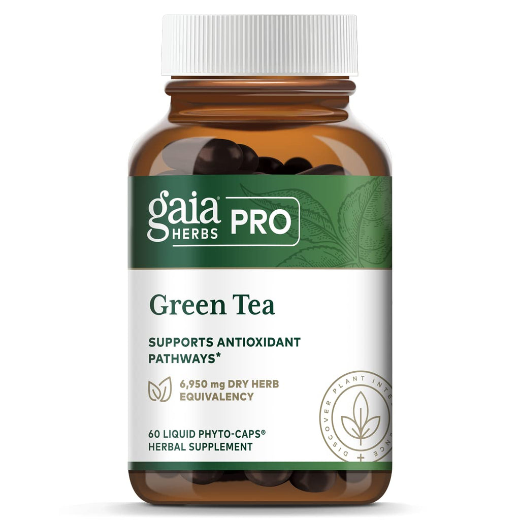 Gaia PRO Thé Vert - Complément Alimentaire à Base de Thé Vert - 60 Phyto-Capsules Liquides Végétaliennes (30 Portions)