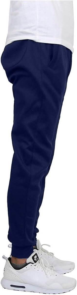 Pantalon de jogging polaire slim Galaxy By Harvic pour homme - Marine - Taille : L