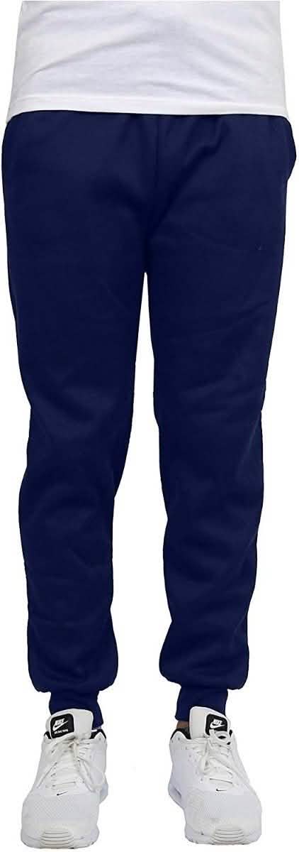 Pantalon de jogging polaire slim Galaxy By Harvic pour homme - Marine - Taille : L