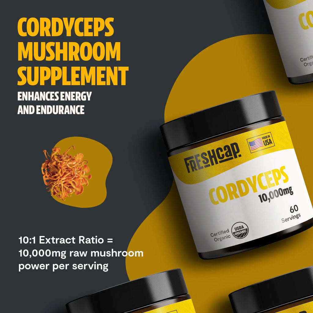Poudre d'extrait de champignon Cordyceps