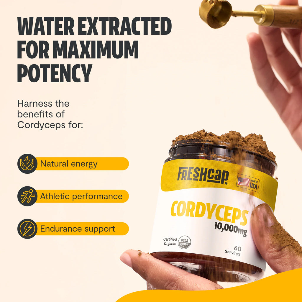 Poudre d'extrait de champignon Cordyceps