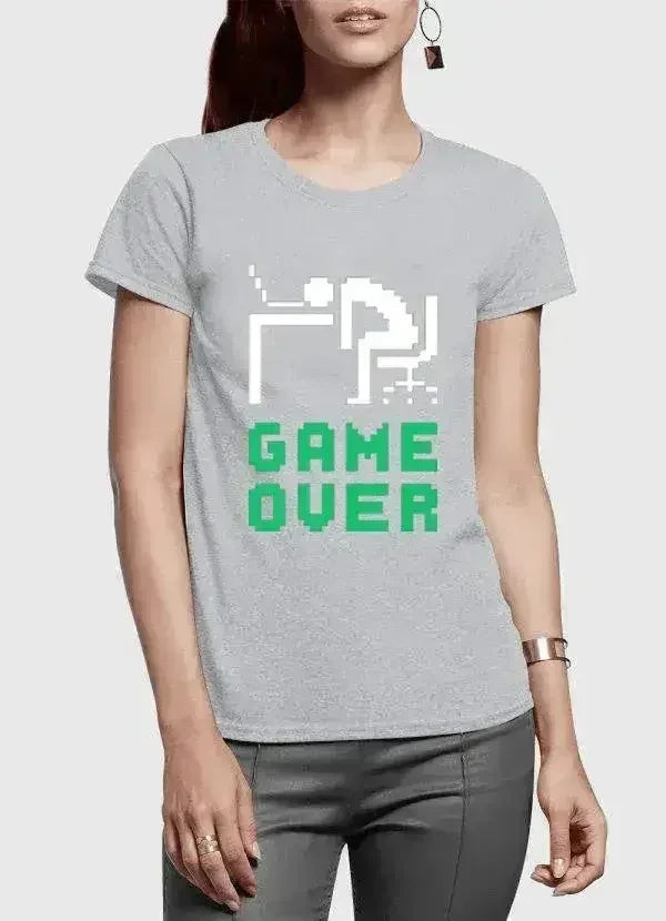 T-shirt femme à manches courtes Game Over