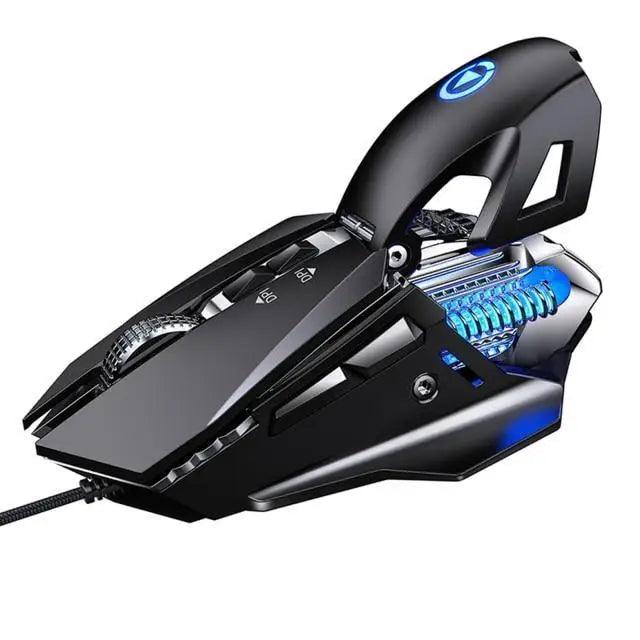 Souris filaire pour PC, pour le jeu, réglable DPI, ordinateur portable, maison, bureau, avec plaque de base en métal