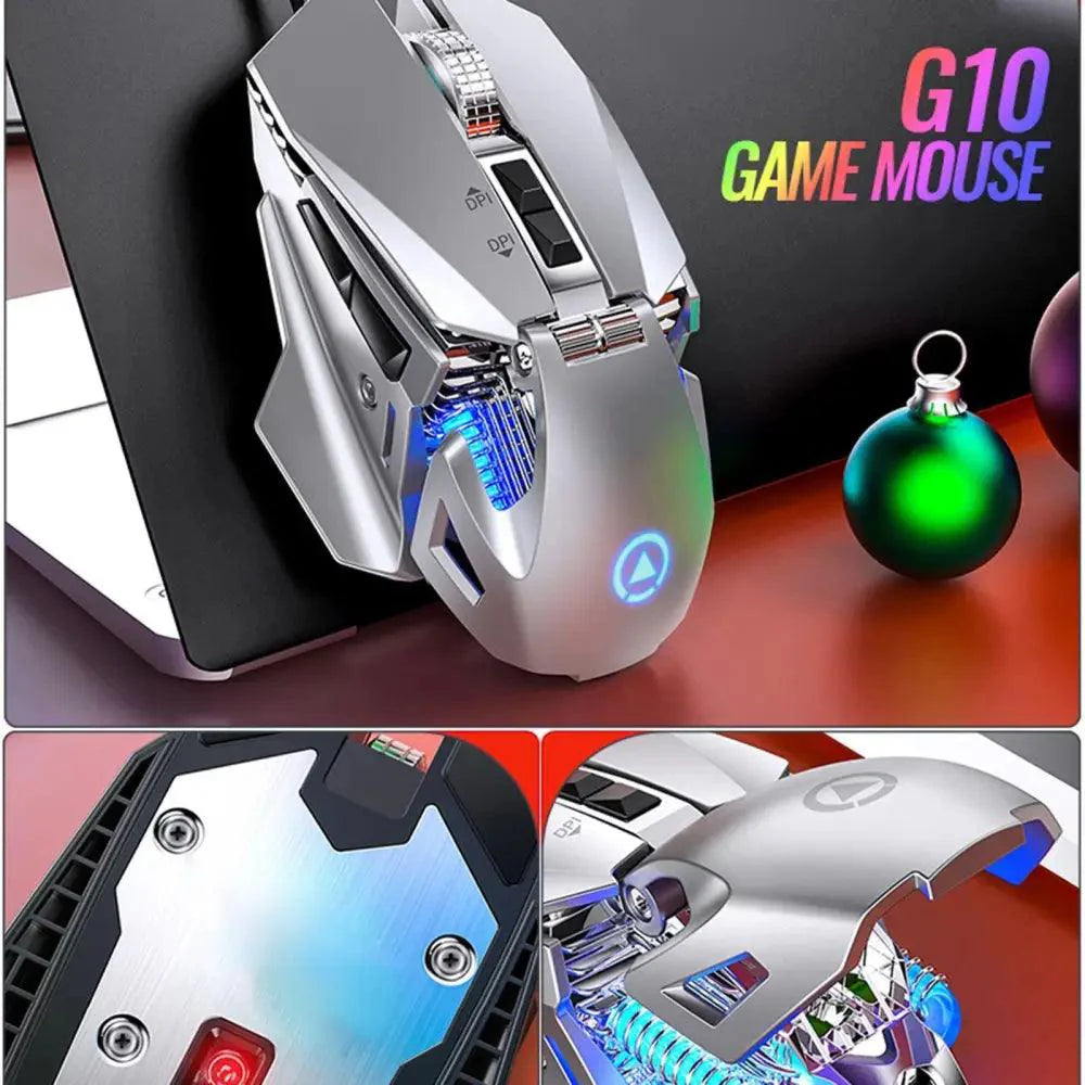 Souris filaire pour PC, pour le jeu, réglable DPI, ordinateur portable, maison, bureau, avec plaque de base en métal