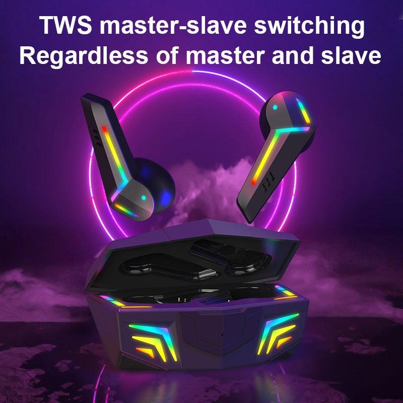 Casques de jeu sans fil, écouteurs Bluetooth à faible latence, casque antibruit pour le sport avec micro, écouteurs de sport sans fil Bluetooth avec microphone, 5h d'autonomie, écouteurs de course sans fil