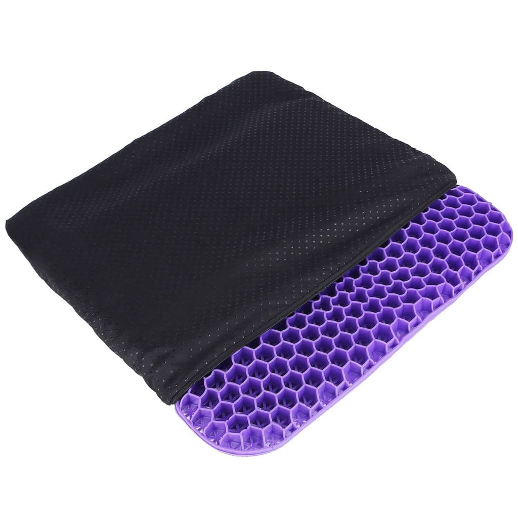 Coussin de siège en gel antidérapant, respirant, nid d'abeille, coussin de pression