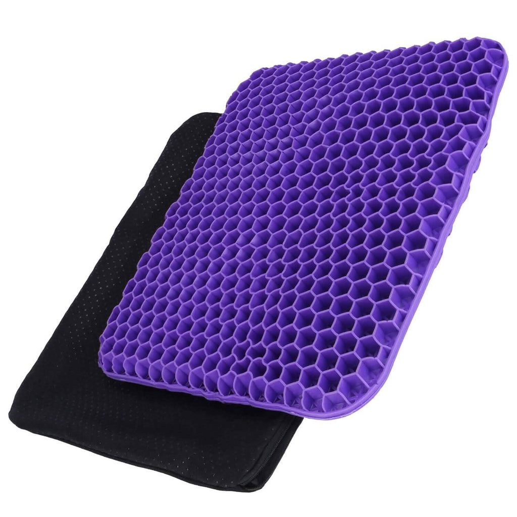Coussin de siège en gel antidérapant, respirant, nid d'abeille, coussin de pression
