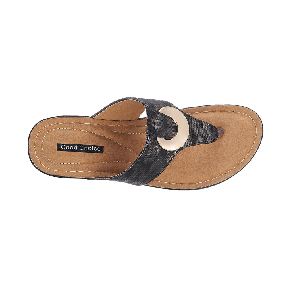Women's Genelle Black Wedge Sandals