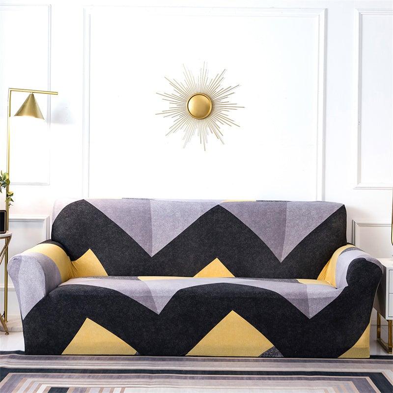 Housses de canapé géométriques extensibles à carreaux pour salon, housses de canapé élastiques, housses de canapé, de fauteuil, serviette 1 2 3 4 places pour canapés, causeuses, fauteuils, meubles universels de salon