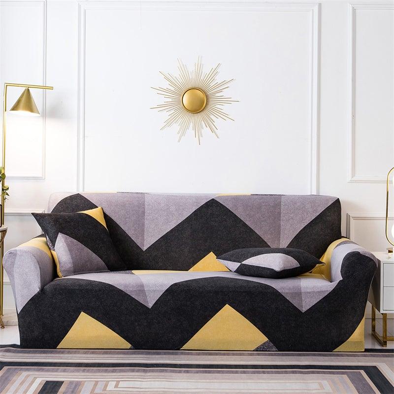 Housses de canapé géométriques extensibles à carreaux pour salon, housses de canapé élastiques, housses de canapé, de fauteuil, serviette 1 2 3 4 places pour canapés, causeuses, fauteuils, meubles universels de salon