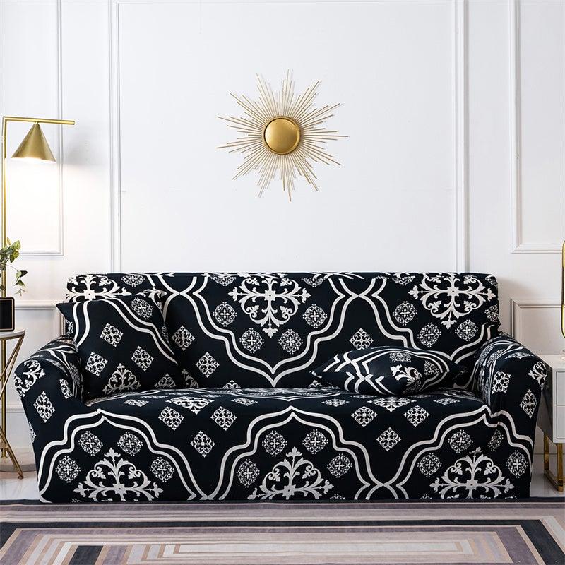 Housses de canapé géométriques extensibles à carreaux pour salon, housses de canapé élastiques, housses de canapé, de fauteuil, serviette 1 2 3 4 places pour canapés, causeuses, fauteuils, meubles universels de salon