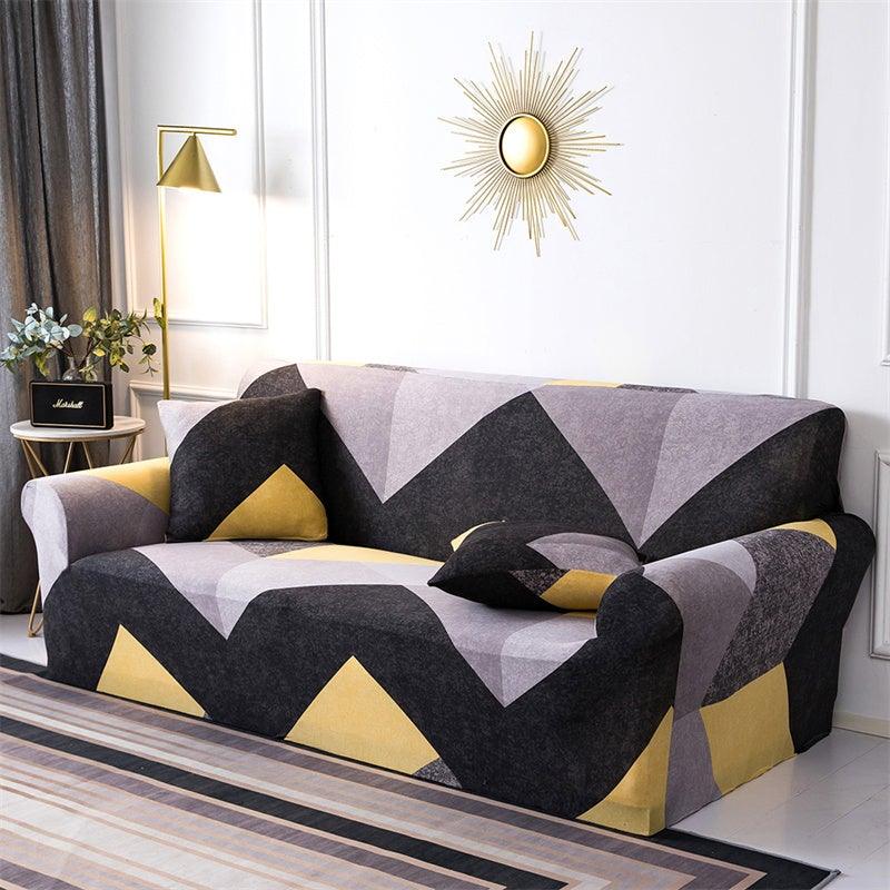 Housses de canapé géométriques extensibles à carreaux pour salon, housses de canapé élastiques, housses de canapé, de fauteuil, serviette 1 2 3 4 places pour canapés, causeuses, fauteuils, meubles universels de salon