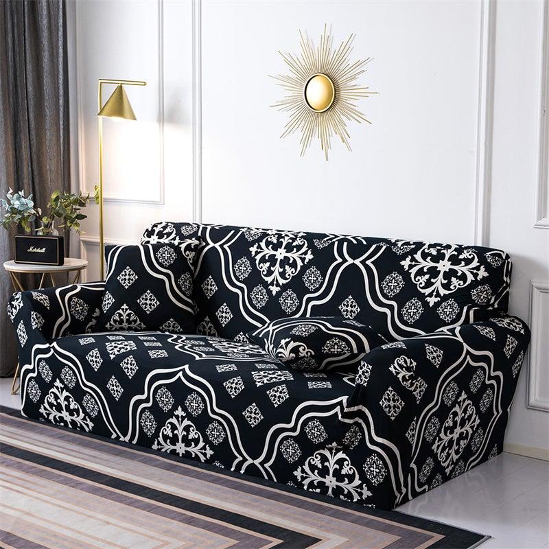 Housses de canapé géométriques extensibles à carreaux pour salon, housses de canapé élastiques, housses de canapé, de fauteuil, serviette 1 2 3 4 places pour canapés, causeuses, fauteuils, meubles universels de salon