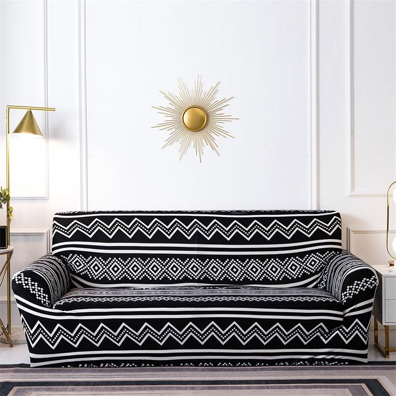 Housses de canapé géométriques extensibles à carreaux pour salon, housses de canapé élastiques, housses de canapé, de fauteuil, serviette 1 2 3 4 places pour canapés, causeuses, fauteuils, meubles universels de salon
