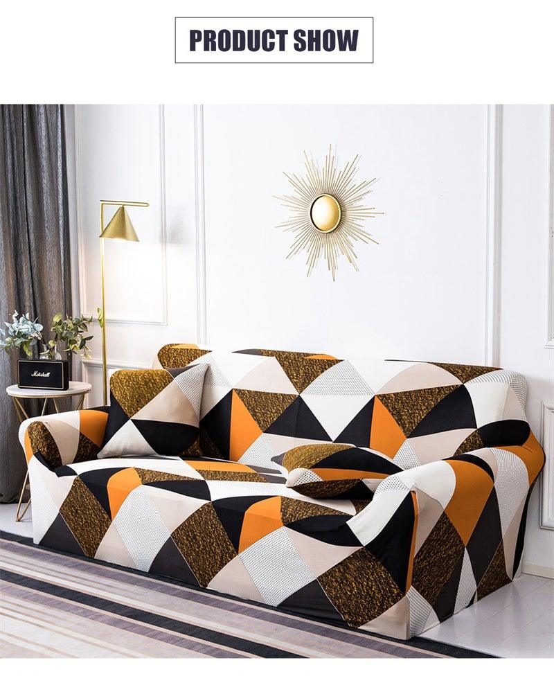 Housses de canapé géométriques extensibles à carreaux pour salon, housses de canapé élastiques, housses de canapé, de fauteuil, serviette 1 2 3 4 places pour canapés, causeuses, fauteuils, meubles universels de salon