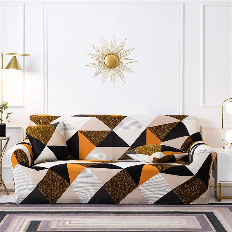 Housses de canapé géométriques extensibles à carreaux pour salon, housses de canapé élastiques, housses de canapé, de fauteuil, serviette 1 2 3 4 places pour canapés, causeuses, fauteuils, meubles universels de salon