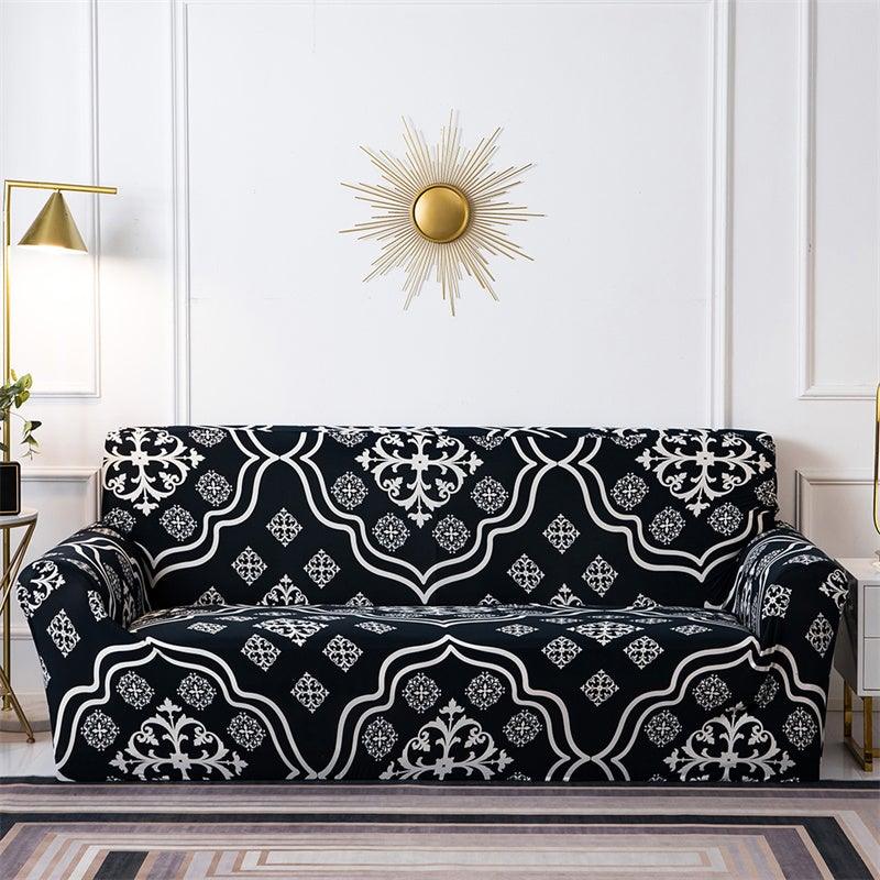 Housses de canapé géométriques extensibles à carreaux pour salon, housses de canapé élastiques, housses de canapé, de fauteuil, serviette 1 2 3 4 places pour canapés, causeuses, fauteuils, meubles universels de salon