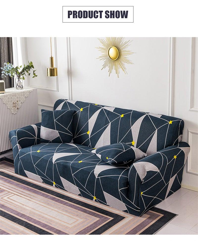 Housses de canapé géométriques extensibles à carreaux pour salon, housses de canapé élastiques, housses de canapé, de fauteuil, serviette 1 2 3 4 places pour canapés, causeuses, fauteuils, meubles universels de salon