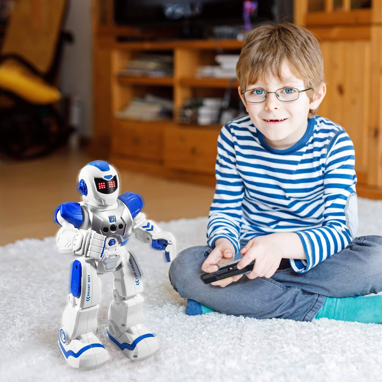 Robot intelligent télécommandé avec détection de gestes