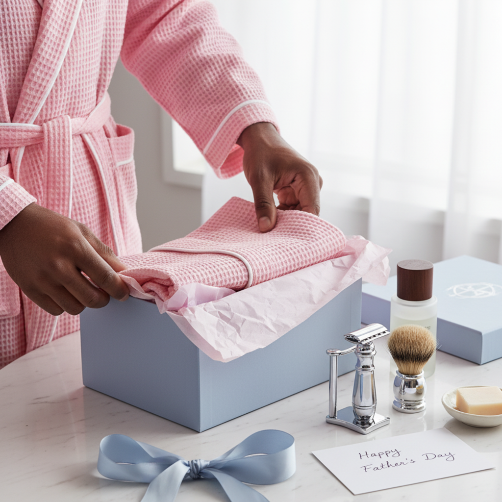 Peignoir gaufré de qualité supérieure pour homme