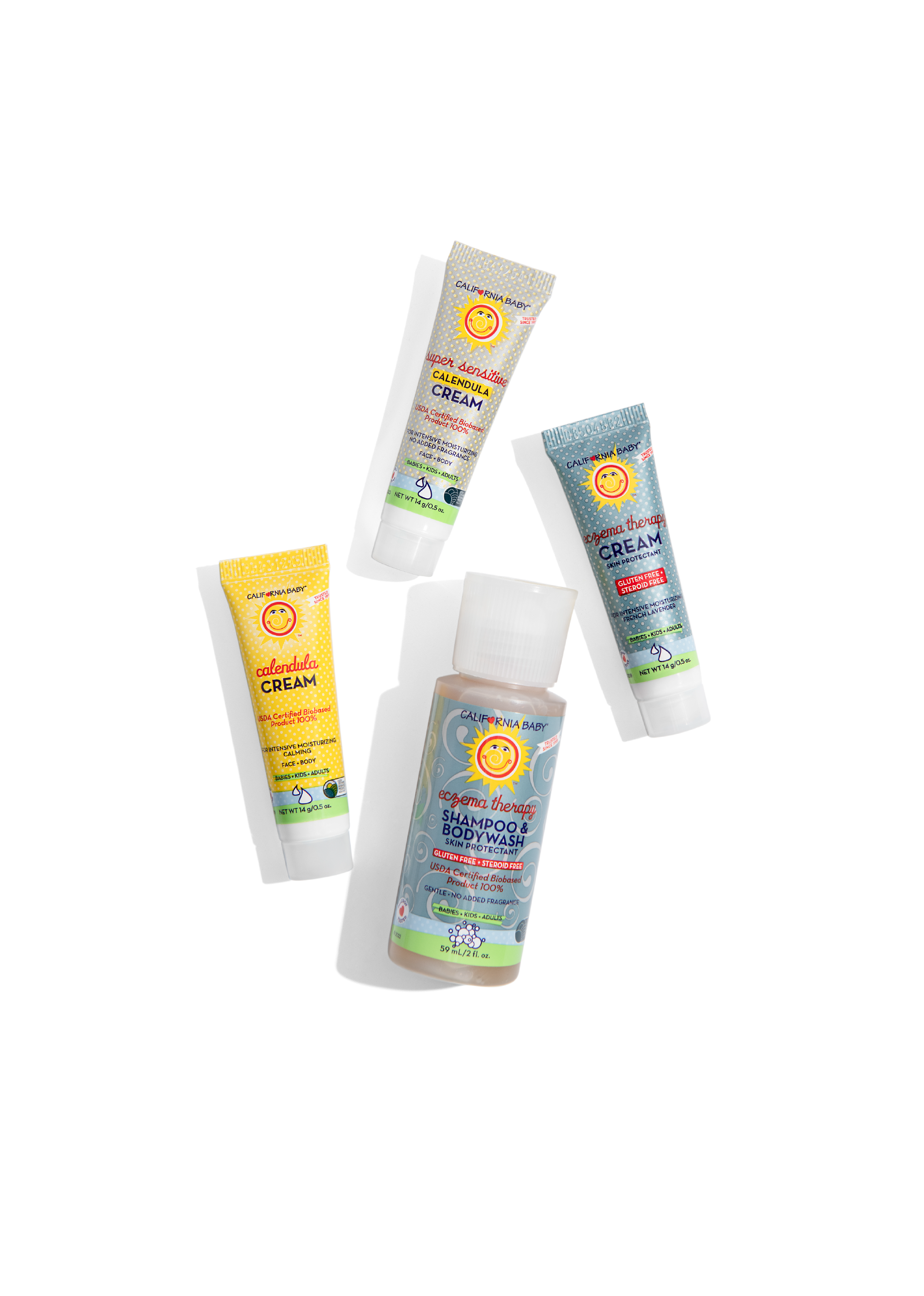 Lot d'échantillons contre l'eczéma