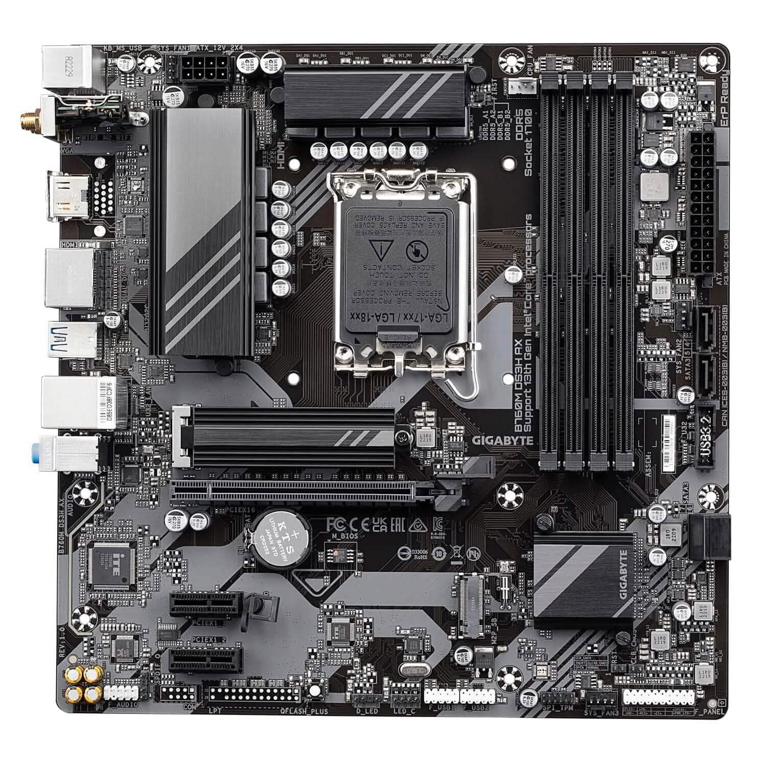 Carte mère GIGABYTE B760M DS3H AX (reconditionnée)