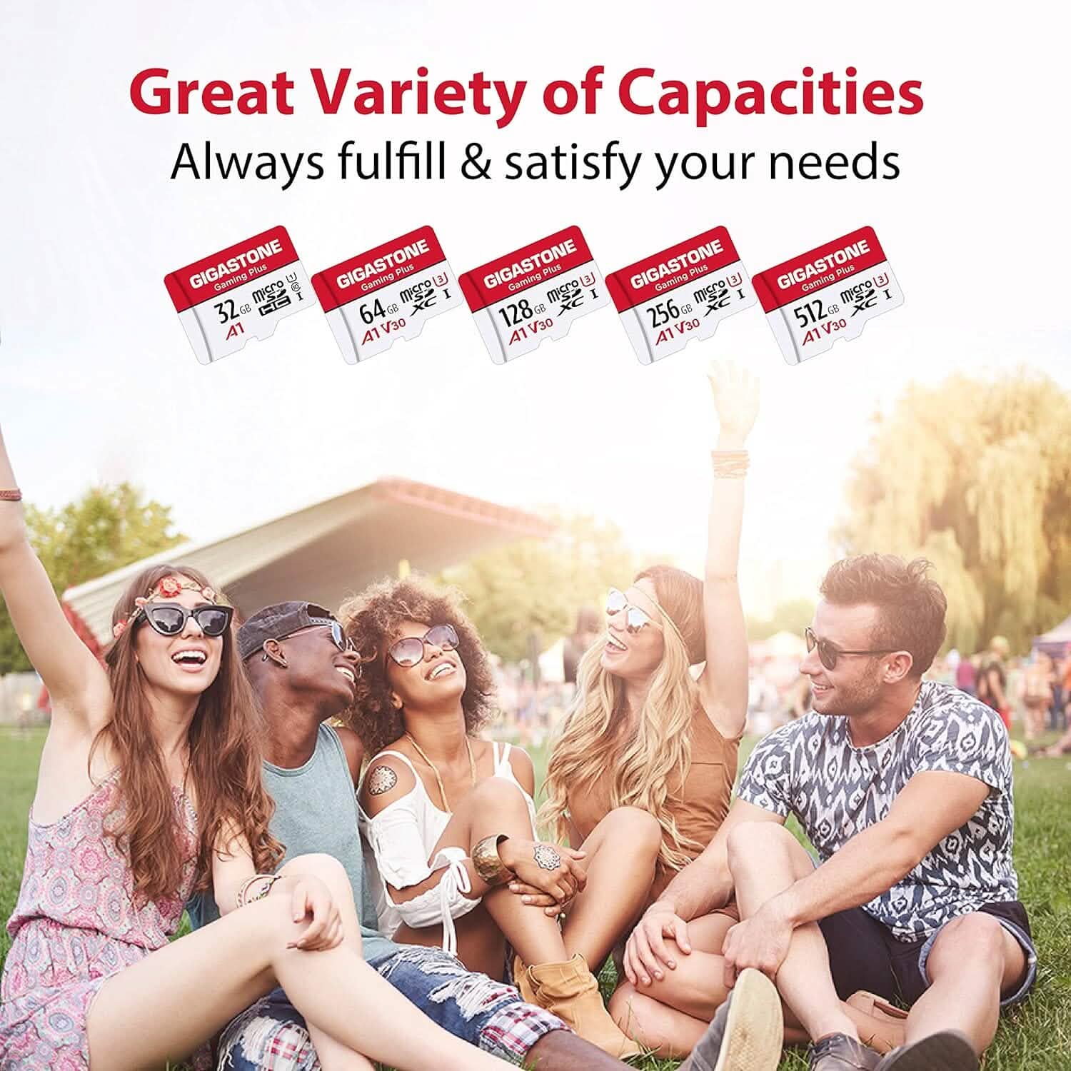 Carte mémoire Gigastone MicroSDXC 512 Go avec adaptateur (reconditionnée)