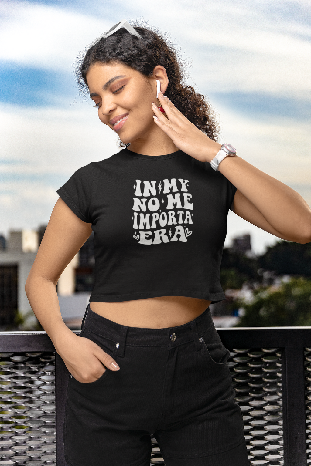 In My No Me Importa Era | T-shirt court fluide pour femme | 3 couleurs