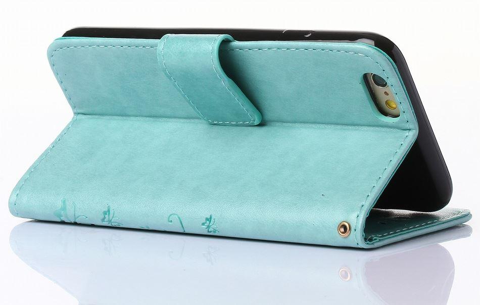 Étui portefeuille à rabat pour filles pour iPhone 13 12 Mini, support en cuir, coque arrière, étui portefeuille mignon en cuir PU pour iPhone