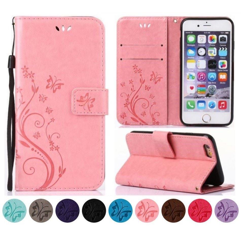 Étui portefeuille à rabat pour filles pour iPhone 13 12 Mini, support en cuir, coque arrière, étui portefeuille mignon en cuir PU pour iPhone