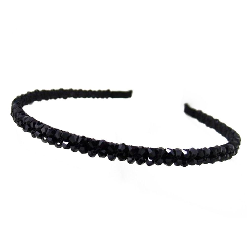 Bandeau pour cheveux de luxe brillant avec strass pour filles, accessoires de cerceau de cheveux en perles de diamant de haute qualité pour femmes, ornements de bandeaux en cristal
