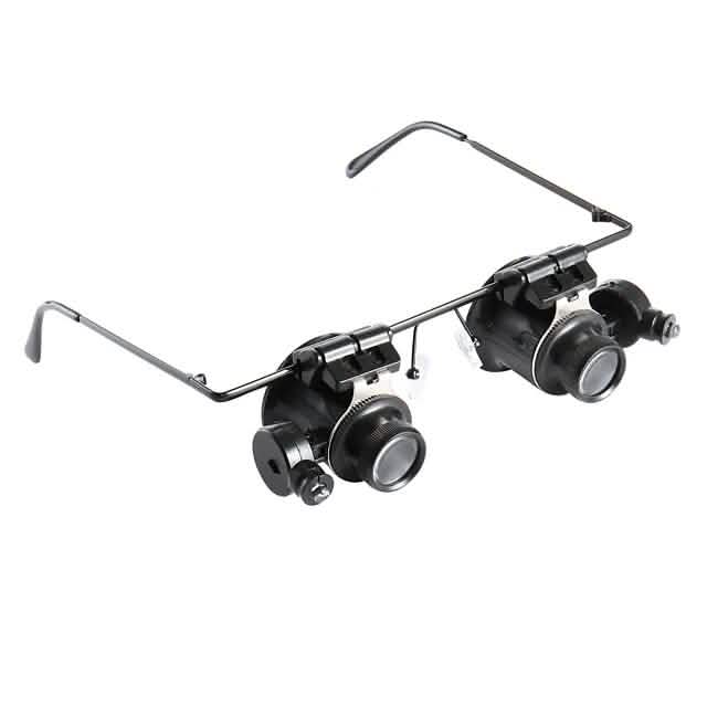 Loupe Binoculaire 20X avec Lumière LED Blanche