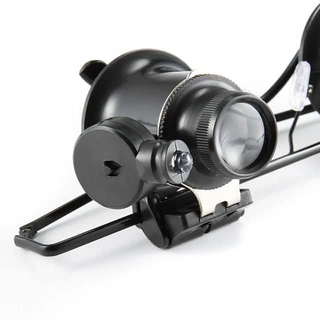 Loupe Binoculaire 20X avec Lumière LED Blanche