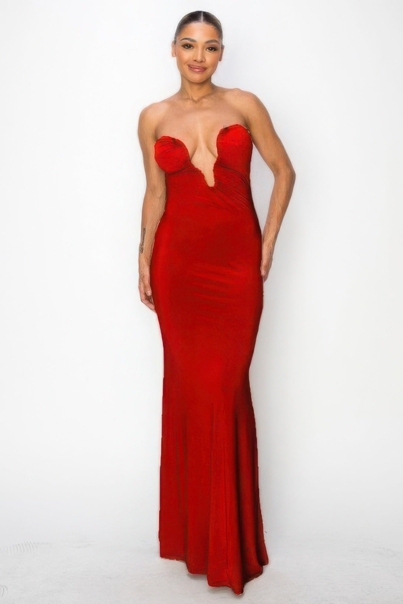Robe longue tube pailletée