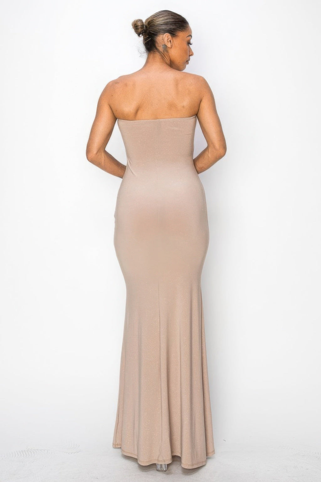 Robe longue tube pailletée