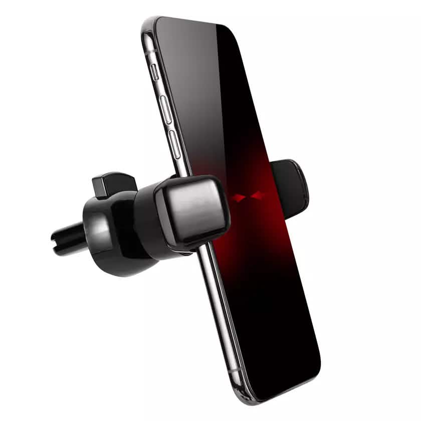 Support de téléphone universel pour grille d'aération de voiture, finition brillante, pour smartphones