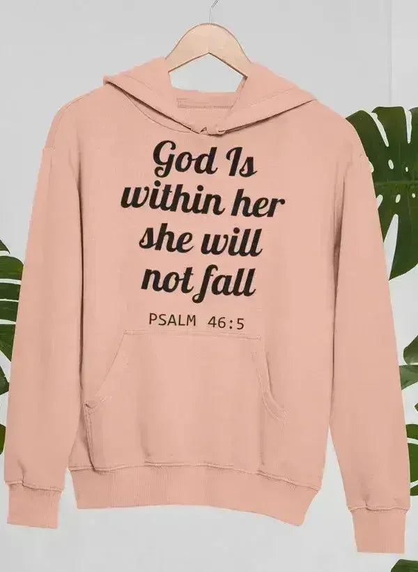 Dieu est en elle, elle ne tombera pas - Sweat à capuche