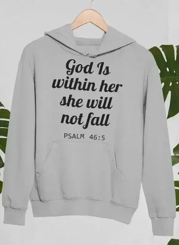 Dieu est en elle, elle ne tombera pas - Sweat à capuche