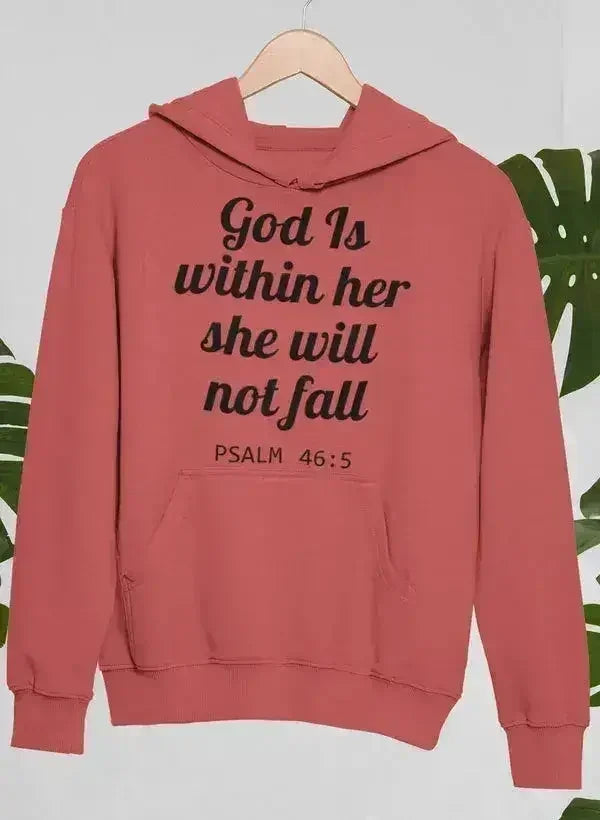 Dieu est en elle, elle ne tombera pas - Sweat à capuche