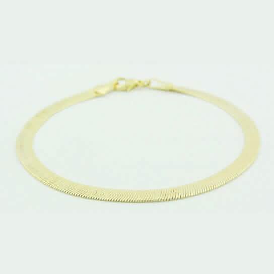 Bracelet maille chevrons en Gold Filled de 7,5 pouces